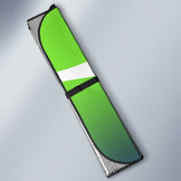 Bass Master Fishing Auto Sun Shade with Jumping Largemouth Bass and Green Wave Pattern - Wonder Print Shop