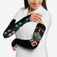 Custom Bowling Balls Arm Sleeves with Does This Shirt Make My Balls Look Big Quote and Retro Argyle Pattern - Wonder Print Shop