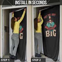 Bowling Balls Door Cover with Does This Shirt Make My Balls Look Big Quote and Retro Argyle Pattern - Wonder Print Shop