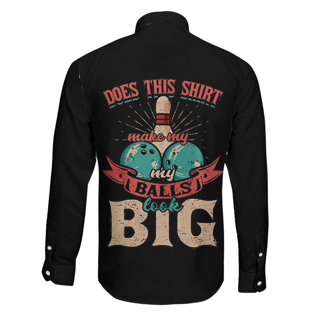 Custom Bowling Balls Family Matching Off Shoulder Maxi Dress and Hawaiian Shirt with Does This Shirt Make My Balls Look Big Quote and Retro Argyle Pattern - Wonder Print Shop