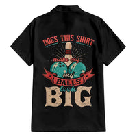 Custom Bowling Balls Family Matching Tank Maxi Dress and Hawaiian Shirt with Does This Shirt Make My Balls Look Big Quote and Retro Argyle Pattern - Wonder Print Shop