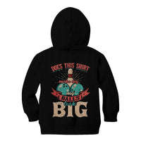 Custom Bowling Balls Kid Hoodie with Does This Shirt Make My Balls Look Big Quote and Retro Argyle Pattern - Wonder Print Shop