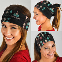 Custom Bowling Balls Neck Gaiter with Does This Shirt Make My Balls Look Big Quote and Retro Argyle Pattern - Wonder Print Shop