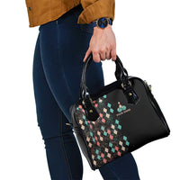 Custom Bowling Balls Shoulder Handbag with Does This Shirt Make My Balls Look Big Quote and Retro Argyle Pattern - Wonder Print Shop
