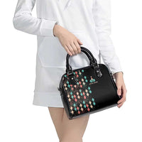 Custom Bowling Balls Shoulder Handbag with Does This Shirt Make My Balls Look Big Quote and Retro Argyle Pattern - Wonder Print Shop