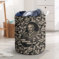 George Washington Carver Laundry Basket Peanut From Soil Comes Knowledge Quote and Agricultural Roots - Wonder Print Shop