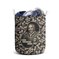 George Washington Carver Laundry Basket Peanut From Soil Comes Knowledge Quote and Agricultural Roots - Wonder Print Shop