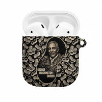 George Washington Carver AirPods Case Peanut From Soil Comes Knowledge Quote and Agricultural Roots - Wonder Print Shop