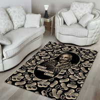 George Washington Carver Area Rug Peanut From Soil Comes Knowledge Quote and Agricultural Roots - Wonder Print Shop