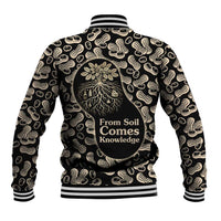 George Washington Carver Baseball Jacket Peanut From Soil Comes Knowledge Quote and Agricultural Roots - Wonder Print Shop