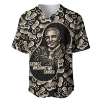 George Washington Carver Baseball Jersey Peanut From Soil Comes Knowledge Quote and Agricultural Roots - Wonder Print Shop