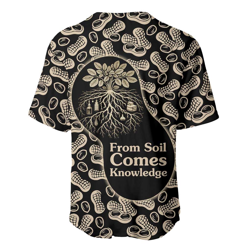George Washington Carver Baseball Jersey Peanut From Soil Comes Knowledge Quote and Agricultural Roots - Wonder Print Shop