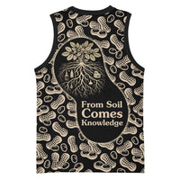 George Washington Carver Basketball Jersey Peanut From Soil Comes Knowledge Quote and Agricultural Roots - Wonder Print Shop