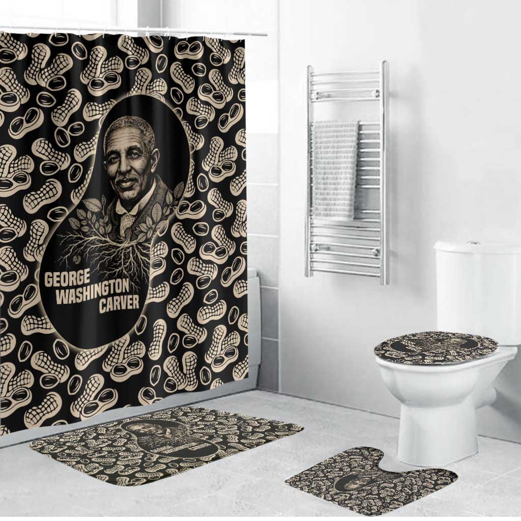 George Washington Carver Bathroom Set Peanut From Soil Comes Knowledge Quote and Agricultural Roots - Wonder Print Shop
