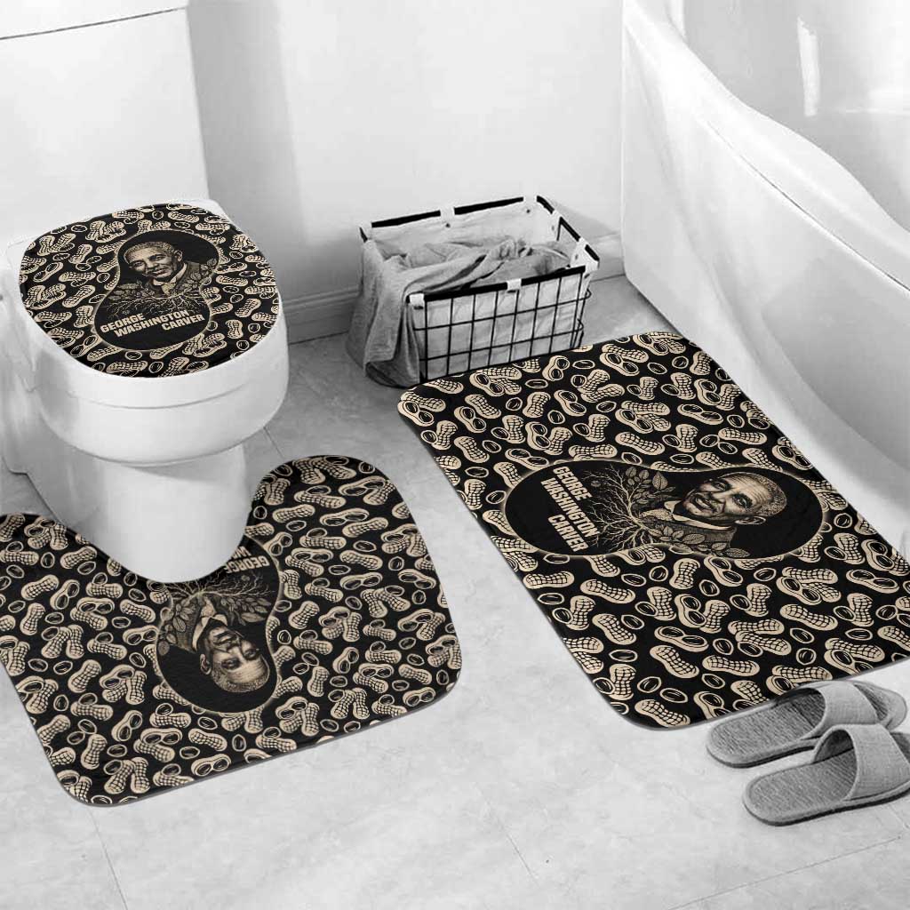 George Washington Carver Bathroom Set Peanut From Soil Comes Knowledge Quote and Agricultural Roots - Wonder Print Shop