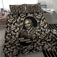 George Washington Carver Bedding Set Peanut From Soil Comes Knowledge Quote and Agricultural Roots - Wonder Print Shop