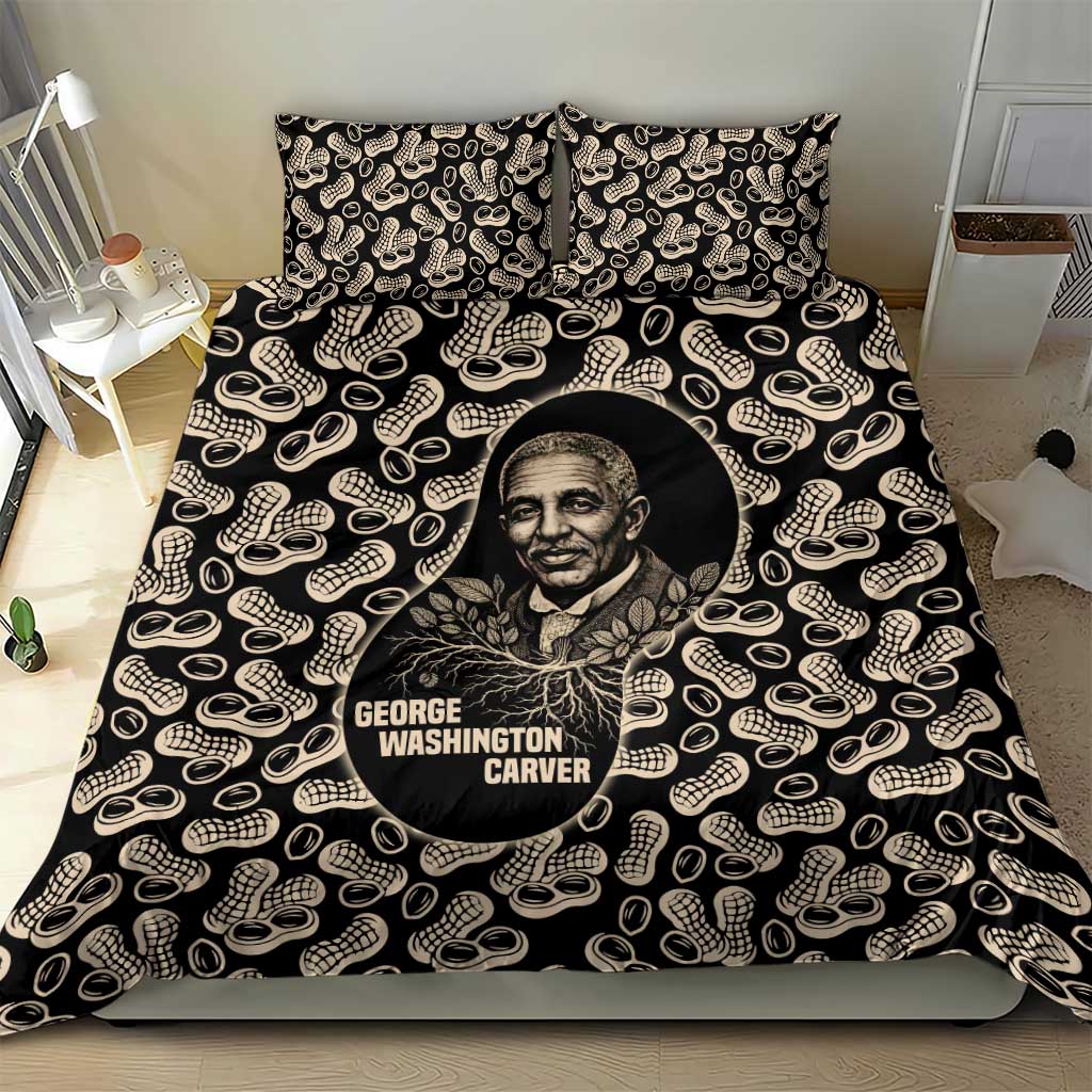 George Washington Carver Bedding Set Peanut From Soil Comes Knowledge Quote and Agricultural Roots - Wonder Print Shop