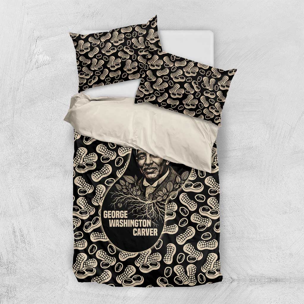 George Washington Carver Bedding Set Peanut From Soil Comes Knowledge Quote and Agricultural Roots - Wonder Print Shop