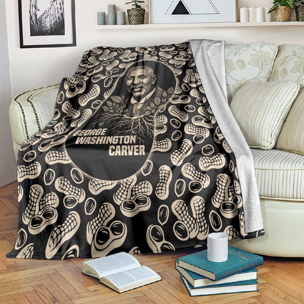 George Washington Carver Blanket Peanut From Soil Comes Knowledge Quote and Agricultural Roots - Wonder Print Shop