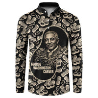 George Washington Carver Button Sweatshirt Peanut From Soil Comes Knowledge Quote and Agricultural Roots