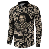 George Washington Carver Button Sweatshirt Peanut From Soil Comes Knowledge Quote and Agricultural Roots