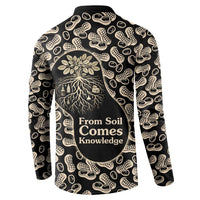 George Washington Carver Button Sweatshirt Peanut From Soil Comes Knowledge Quote and Agricultural Roots