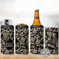 George Washington Carver 4 in 1 Can Cooler Tumbler Peanut From Soil Comes Knowledge Quote and Agricultural Roots - Wonder Print Shop