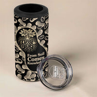 George Washington Carver 4 in 1 Can Cooler Tumbler Peanut From Soil Comes Knowledge Quote and Agricultural Roots - Wonder Print Shop