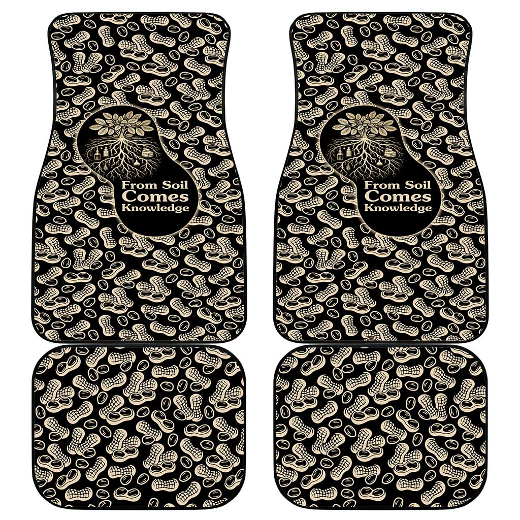 George Washington Carver Car Mats Peanut From Soil Comes Knowledge Quote and Agricultural Roots - Wonder Print Shop
