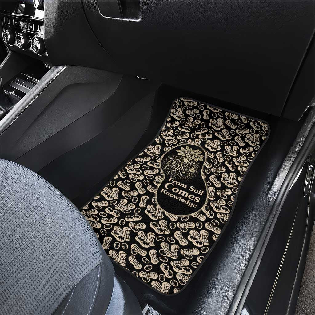 George Washington Carver Car Mats Peanut From Soil Comes Knowledge Quote and Agricultural Roots - Wonder Print Shop