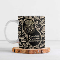 George Washington Carver Ceramic Mug Peanut From Soil Comes Knowledge Quote and Agricultural Roots - Wonder Print Shop