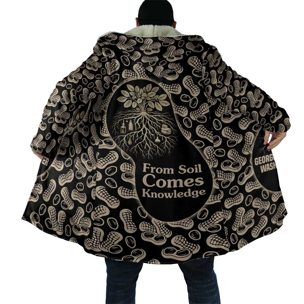 George Washington Carver Cloak Peanut From Soil Comes Knowledge Quote and Agricultural Roots - Wonder Print Shop