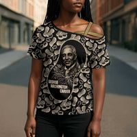 George Washington Carver Cross Shoulder Shirt Peanut From Soil Comes Knowledge Quote and Agricultural Roots - Wonder Print Shop