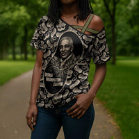 George Washington Carver Cross Shoulder Shirt Peanut From Soil Comes Knowledge Quote and Agricultural Roots - Wonder Print Shop