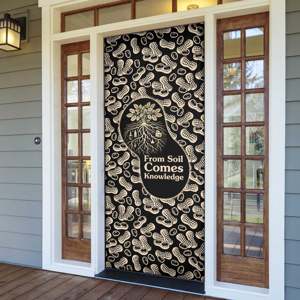 George Washington Carver Door Cover Peanut From Soil Comes Knowledge Quote and Agricultural Roots - Wonder Print Shop