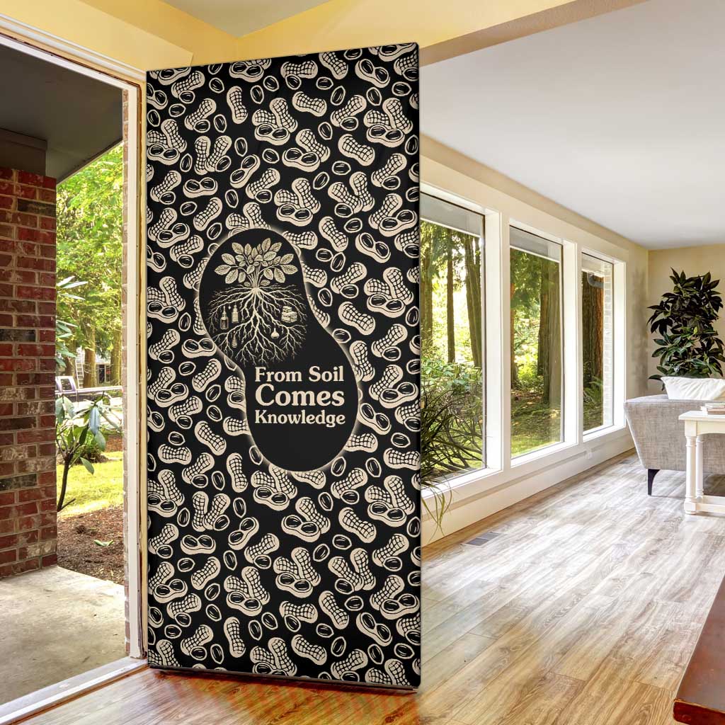 George Washington Carver Door Cover Peanut From Soil Comes Knowledge Quote and Agricultural Roots - Wonder Print Shop