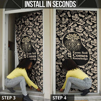 George Washington Carver Door Cover Peanut From Soil Comes Knowledge Quote and Agricultural Roots - Wonder Print Shop
