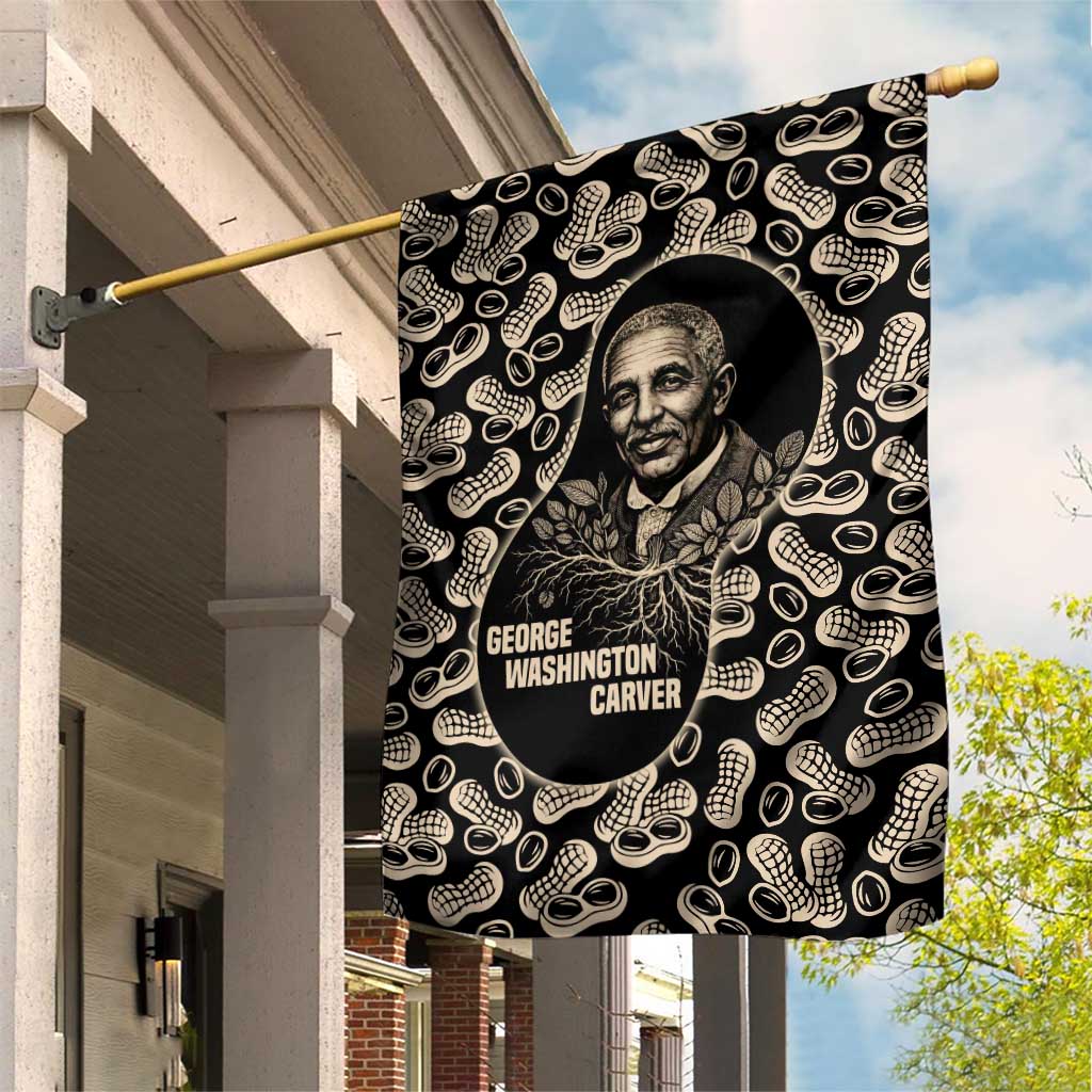 George Washington Carver Garden Flag Peanut From Soil Comes Knowledge Quote and Agricultural Roots - Wonder Print Shop