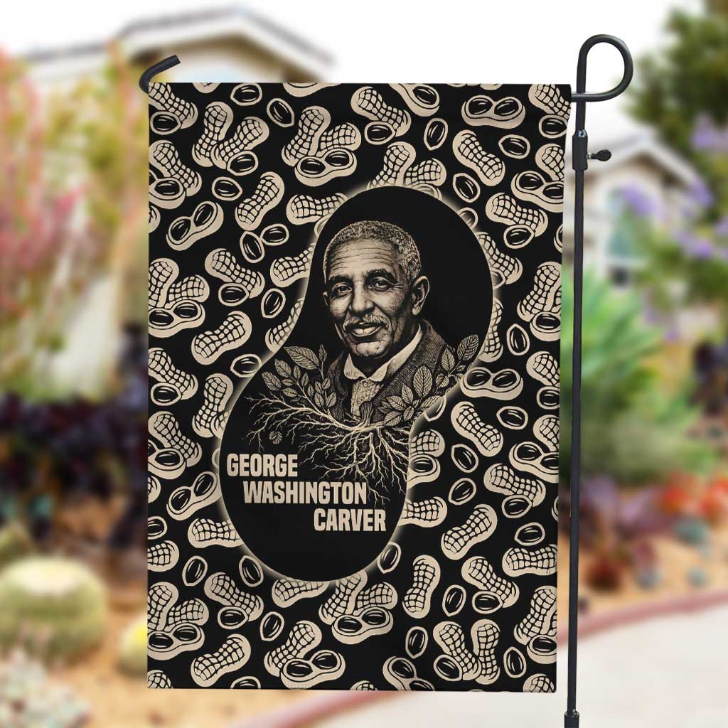 George Washington Carver Garden Flag Peanut From Soil Comes Knowledge Quote and Agricultural Roots - Wonder Print Shop