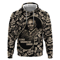 George Washington Carver Hoodie Peanut From Soil Comes Knowledge Quote and Agricultural Roots - Wonder Print Shop