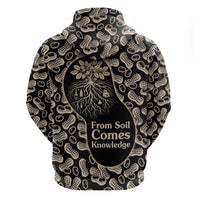 George Washington Carver Hoodie Peanut From Soil Comes Knowledge Quote and Agricultural Roots - Wonder Print Shop