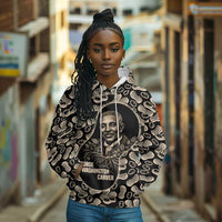 George Washington Carver Hoodie Peanut From Soil Comes Knowledge Quote and Agricultural Roots - Wonder Print Shop