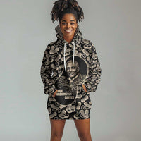 George Washington Carver Hoodie Dress Peanut From Soil Comes Knowledge Quote and Agricultural Roots - Wonder Print Shop