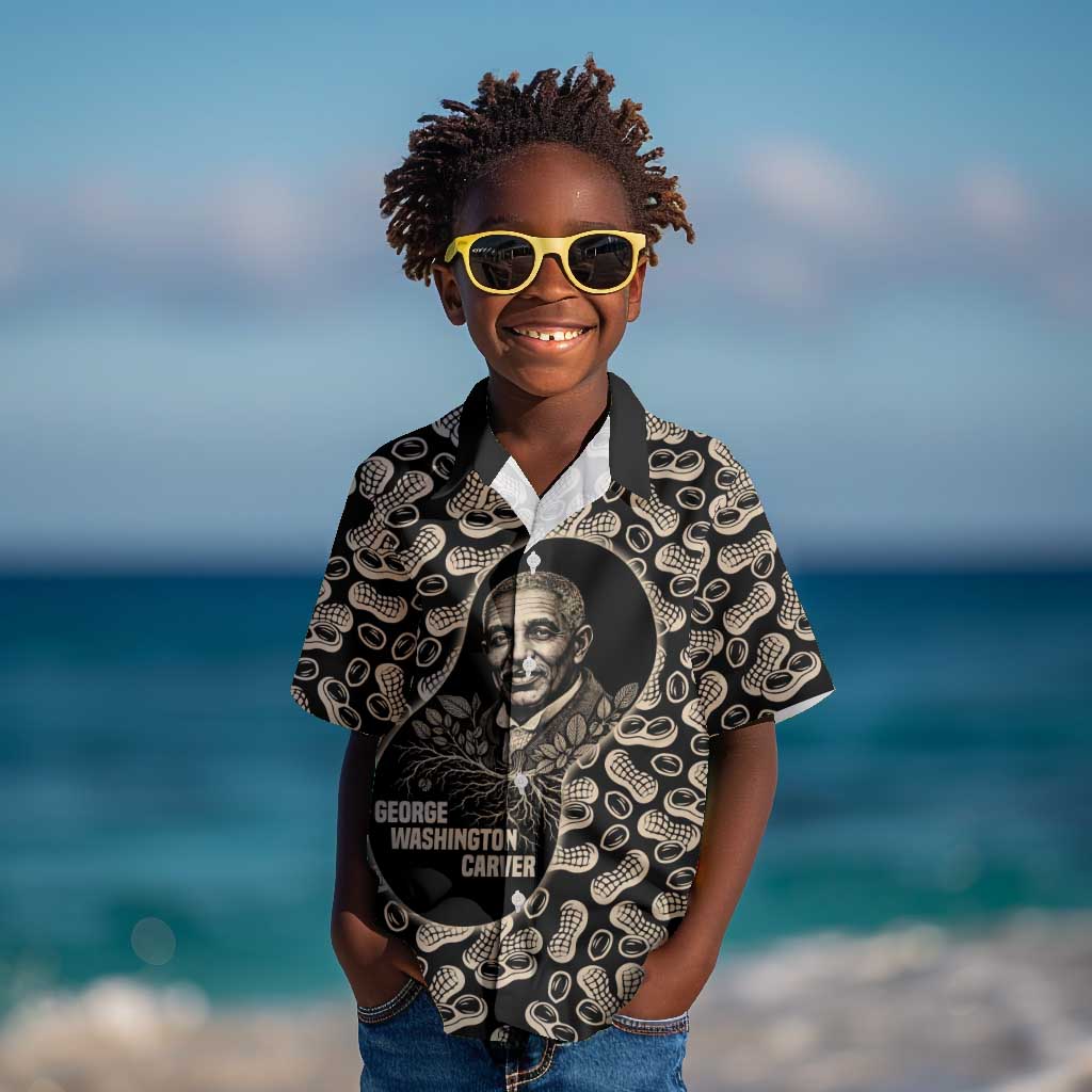 George Washington Carver Kid Hawaiian Shirt Peanut From Soil Comes Knowledge Quote and Agricultural Roots - Wonder Print Shop
