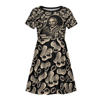 George Washington Carver Kid Short Sleeve Dress Peanut From Soil Comes Knowledge Quote and Agricultural Roots - Wonder Print Shop