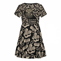 George Washington Carver Kid Short Sleeve Dress Peanut From Soil Comes Knowledge Quote and Agricultural Roots - Wonder Print Shop
