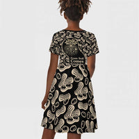 George Washington Carver Kid Short Sleeve Dress Peanut From Soil Comes Knowledge Quote and Agricultural Roots - Wonder Print Shop