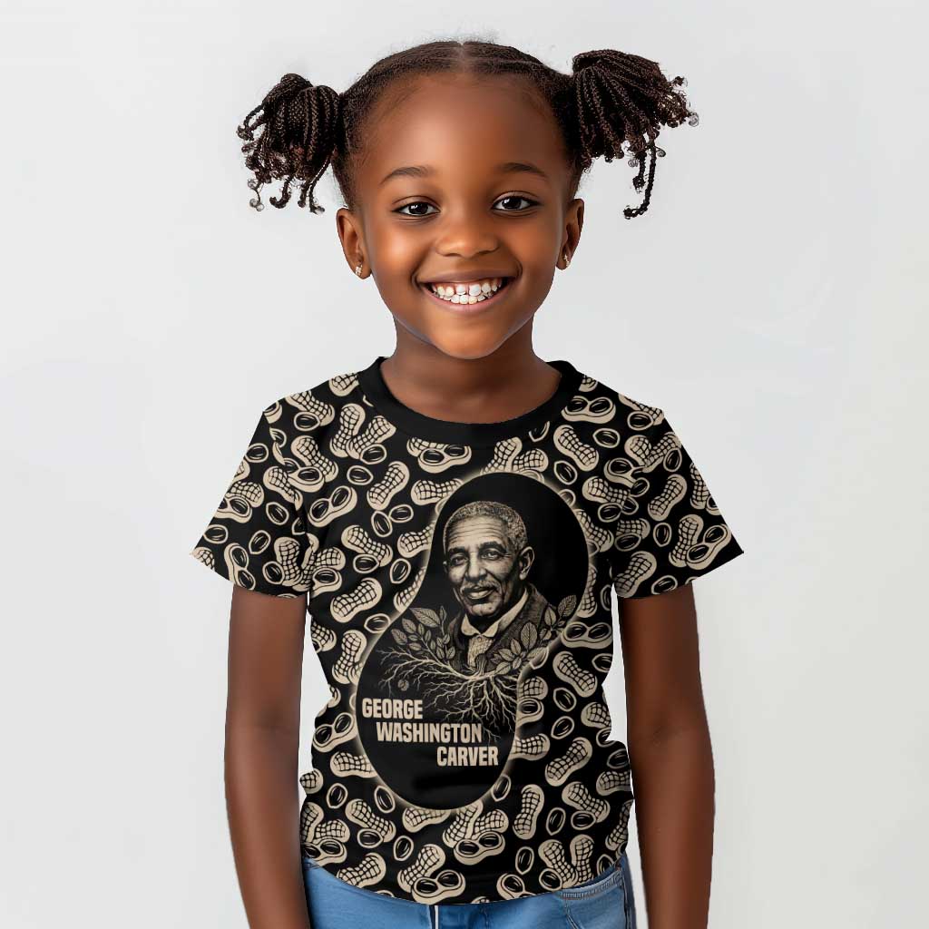 George Washington Carver Kid T shirt Peanut From Soil Comes Knowledge Quote and Agricultural Roots - Wonder Print Shop