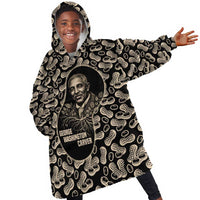 George Washington Carver Kid Wearable Blanket Hoodie Peanut From Soil Comes Knowledge Quote and Agricultural Roots - Wonder Print Shop