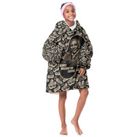 George Washington Carver Kid Wearable Blanket Hoodie Peanut From Soil Comes Knowledge Quote and Agricultural Roots - Wonder Print Shop